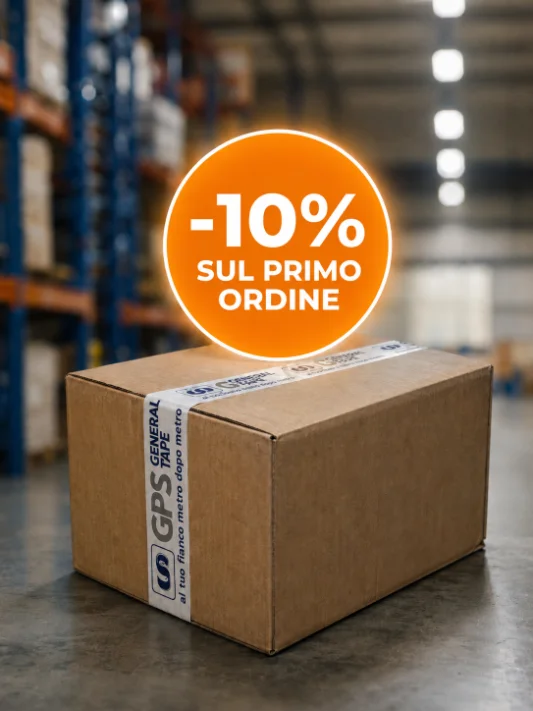 Scatola sigillata GPS General Tape con badge sconto logistico del 10%